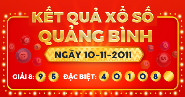 Kết quả xổ số Quảng Bình ngày 10/11/2011