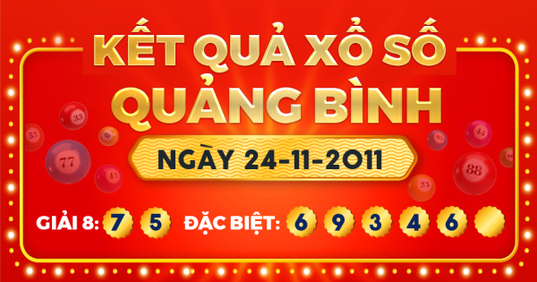 Kết quả xổ số Quảng Bình ngày 24/11/2011