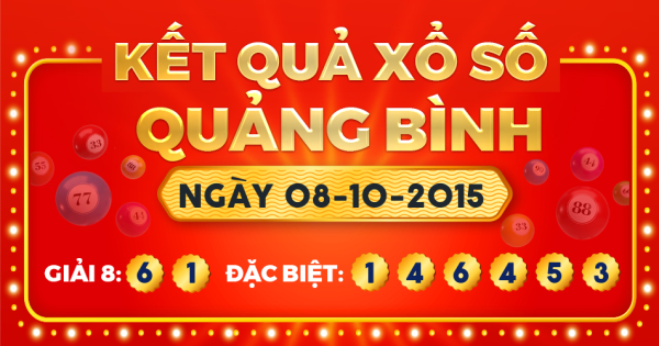 Kết quả xổ số Quảng Bình ngày 8/10/2015